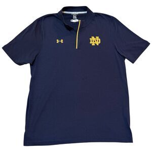 Notre Dame Fighting Irish Under Armour Team Player Issued 1/4 Zip Bo Savage Sz L